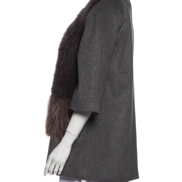 Annabelle Wool & Fur Coat-Size Medium - Picture 2 of 3